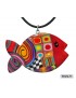 Pendentif poisson rouge multi