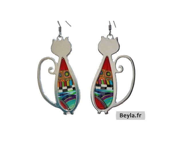 Boucles d'oreilles "Chats"