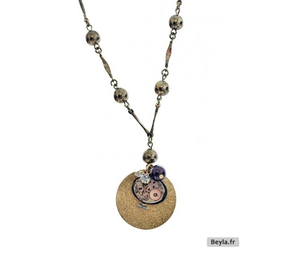 Collier "La lune est à l'heure"